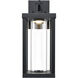 Dumont LED 16.01 inch Powder Coated Black Outdoor Wall Sconce